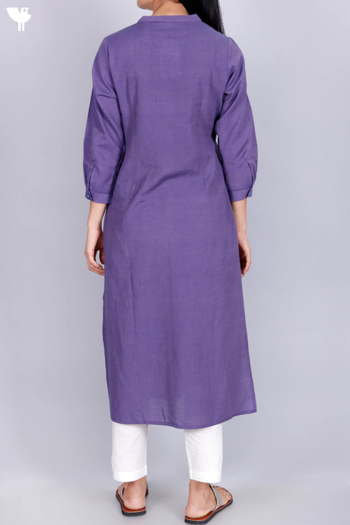 Khaadi Cotton Kurta with Embroidery
